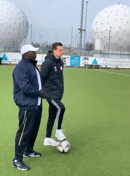 ISA coaches at an international training facility